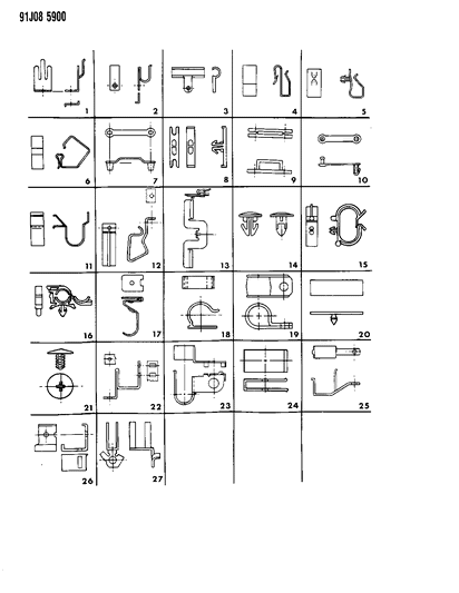 1993 Jeep Grand Wagoneer Wiring Clips Diagram