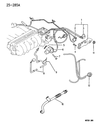 1996 Dodge Stealth EGR System Diagram 1