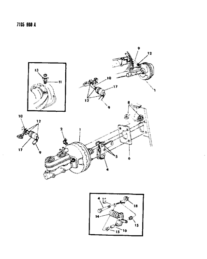 1987 Dodge Diplomat Booster, Power Brake Diagram