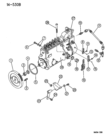 1994 Dodge Ram 2500 Fuel Injection Pump Diagram