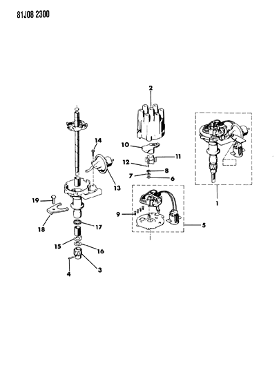 1986 Jeep Grand Wagoneer Distributor Diagram 1