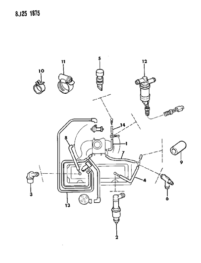 1987 Jeep Wagoneer PCV System Diagram