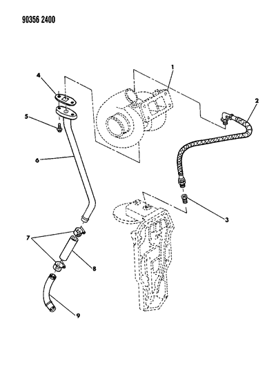 1990 Dodge D350 Oil Lines Diagram