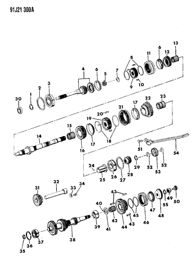 1991 Jeep Cherokee Gear Train Diagram 3