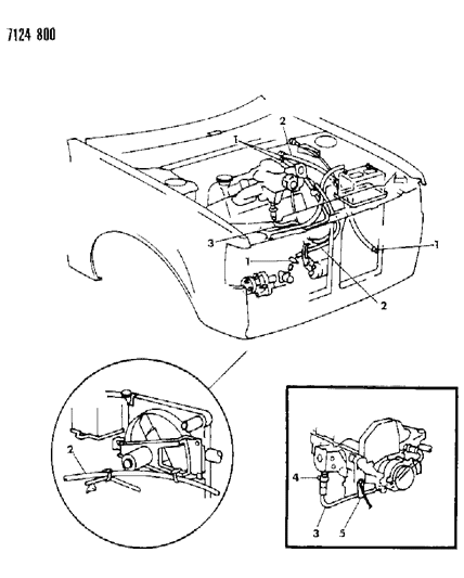 1987 Dodge Omni Plumbing - Heater Diagram