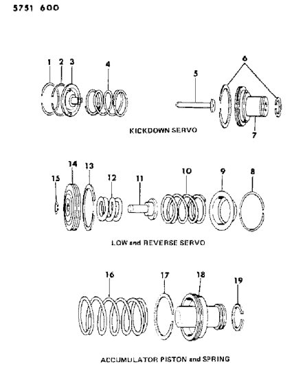 1985 Dodge Ram 50 Spring-Atx ACCUMULATOR Diagram for 4207211