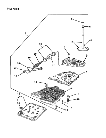 1989 Dodge Spirit Valve Body Diagram 2