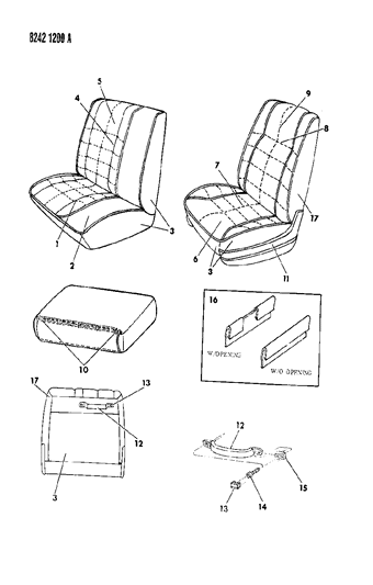 1988 Dodge Caravan Front Seat Diagram 5