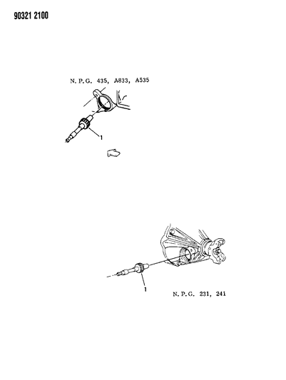 1992 Dodge W250 Speedometer Pinion Diagram