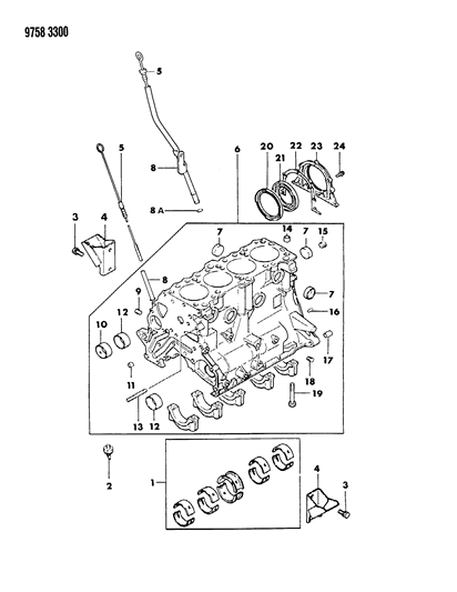 1989 Dodge Ram 50 Cylinder Block Diagram 2