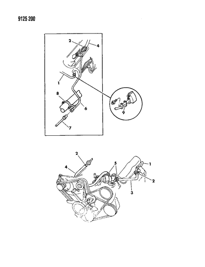 1989 Dodge Diplomat Air Pump Tubing Diagram