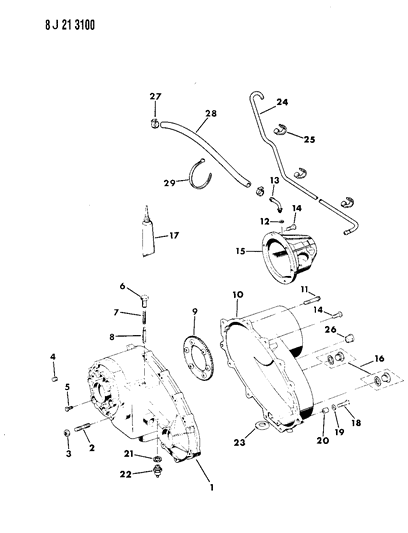 1988 Jeep J10 Case, Extension & Miscellaneous Parts Diagram 2