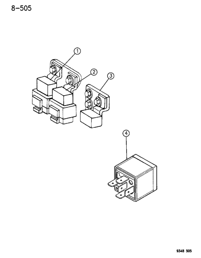 1993 Chrysler Concorde Relays Diagram