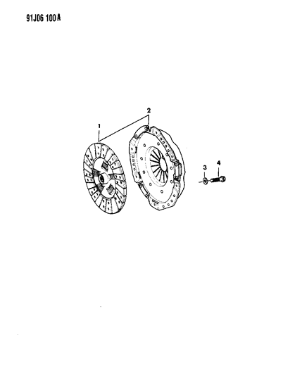 1991 Jeep Comanche Clutch Diagram