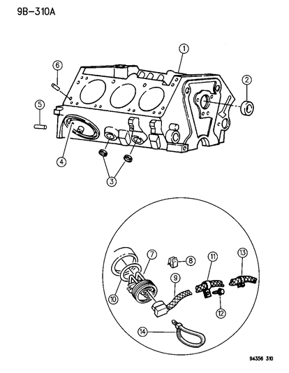 1995 Dodge Ram Van Cylinder Block Diagram 1