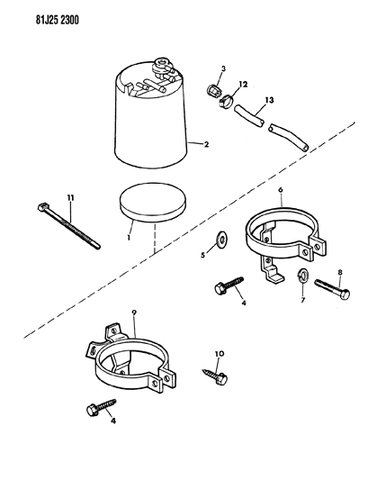 1986 Jeep J10 Vapor Canister Diagram