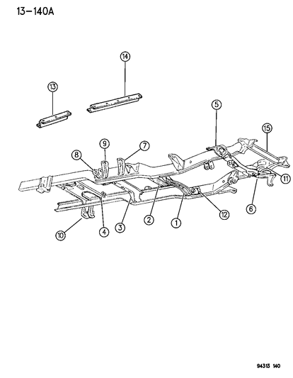 1996 Dodge Ram 2500 Bracket-Shock ABSORBER Diagram for 52058499