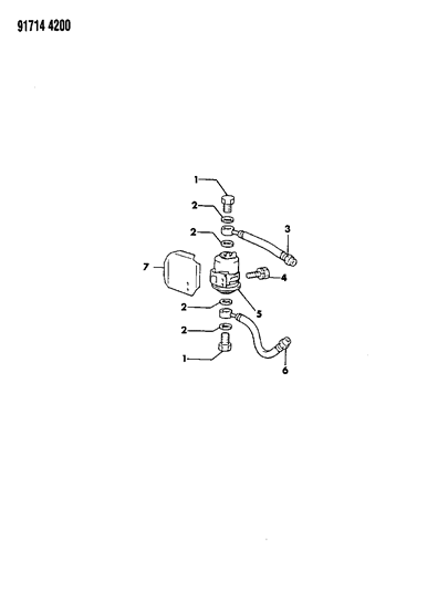 1991 Dodge Ram 50 Fuel Filter Diagram