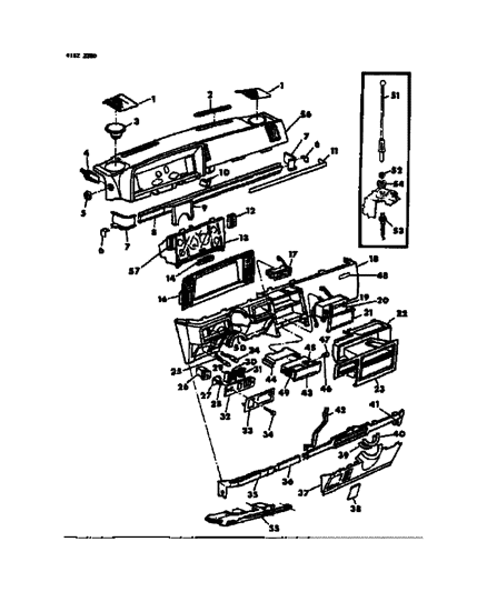 1984 Dodge Caravan Instrument Panel Diagram