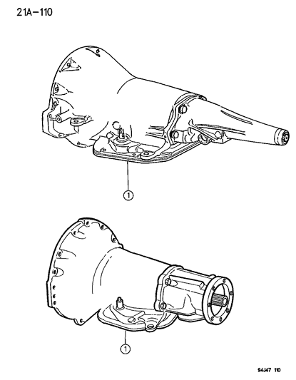 1995 Jeep Wrangler Transmission Assembly Diagram 1