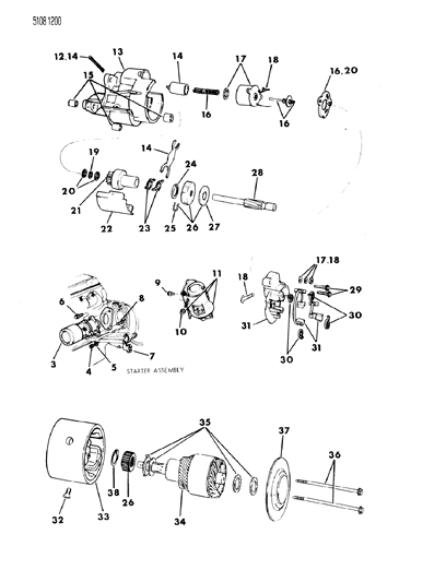 1985 Dodge Diplomat Starter Diagram