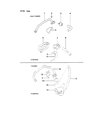 1985 Dodge Colt Secondary Air Supply System Diagram