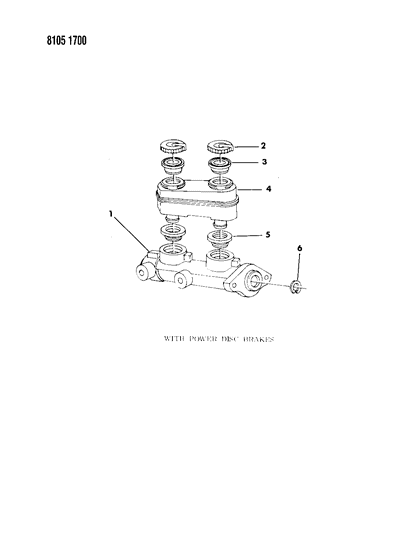 1988 Chrysler Fifth Avenue Brake Master Cylinder Diagram