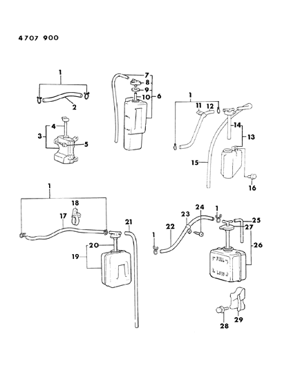 1984 Dodge Ram 50 Condenser Tanks Diagram