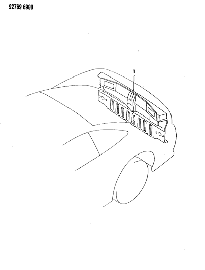 1992 Dodge Stealth Rear End Structure Diagram