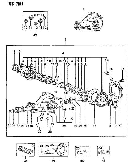 1987 Chrysler Conquest Differential - Limited Slip With Intercooler Diagram