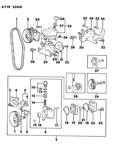 1984 Dodge Ram 50 Power Steering Pump Diagram 2