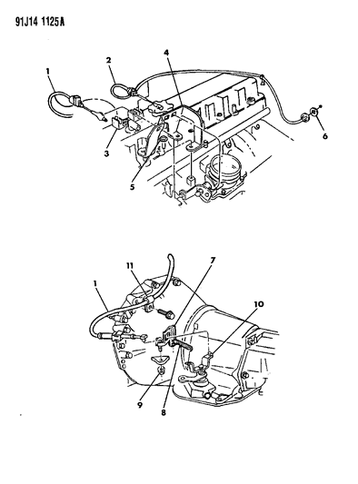 1991 Jeep Wrangler Throttle Control Diagram