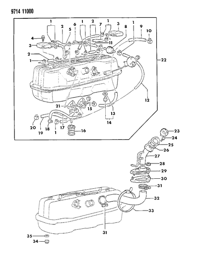 1989 Dodge Ram 50 Fuel Tank Diagram 2