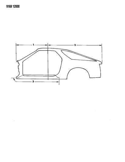 1989 Dodge Daytona Aperture Panels Diagram