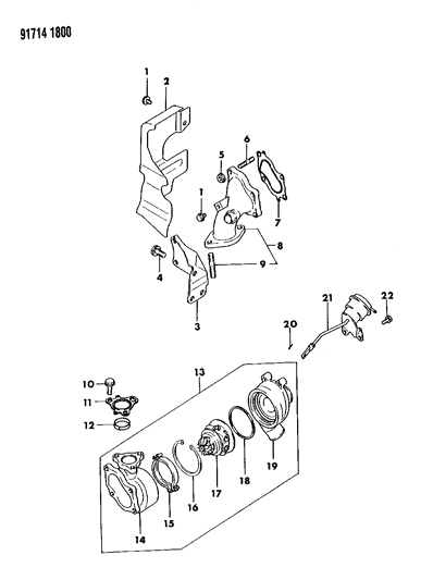 1991 Dodge Stealth Turbo Charger Diagram 2