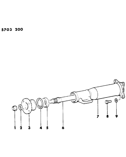 1986 Dodge Conquest Torque Tube Diagram