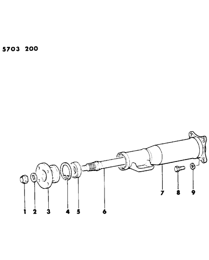 1985 Dodge Conquest Torque Tube Diagram