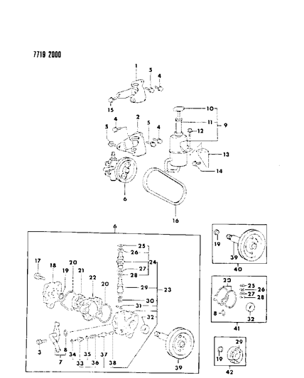 1988 Dodge Colt Power Steering Pump Diagram