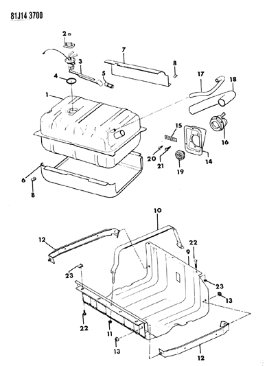 1984 Jeep Wrangler Fuel Tank Diagram 1