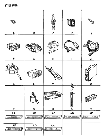 1991 Dodge Grand Caravan Switches Diagram