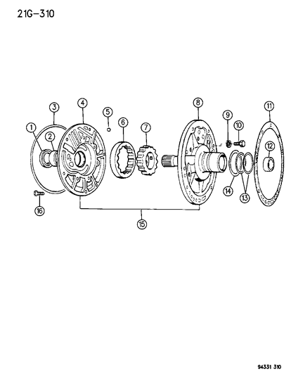 1996 Dodge Ram 1500 Oil Pump With Reaction Shaft Diagram 1