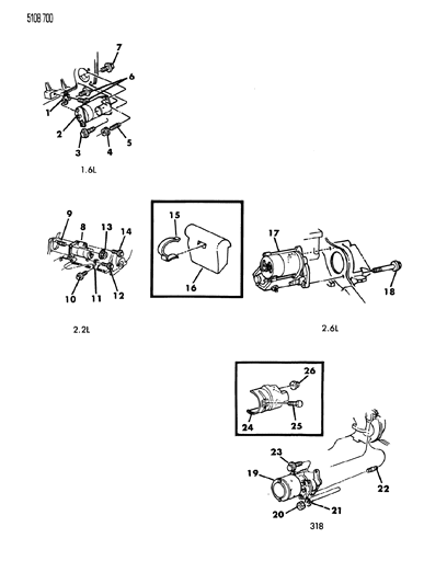 1985 Chrysler Executive Limousine Starter Installations Diagram