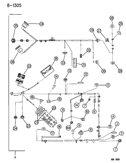 1996 Dodge Neon Wiring - Headlamp To Dash Diagram