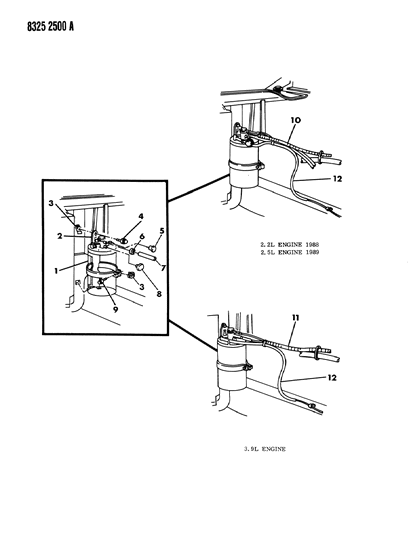 1989 Dodge Dakota Vapor Canister Diagram