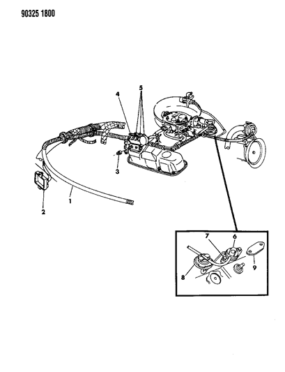 1991 Dodge D350 EGR System Diagram 1