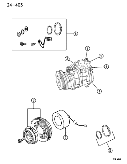 1996 Dodge Neon Switch-A/C High Pressure Cut Off Diagram for 4773101