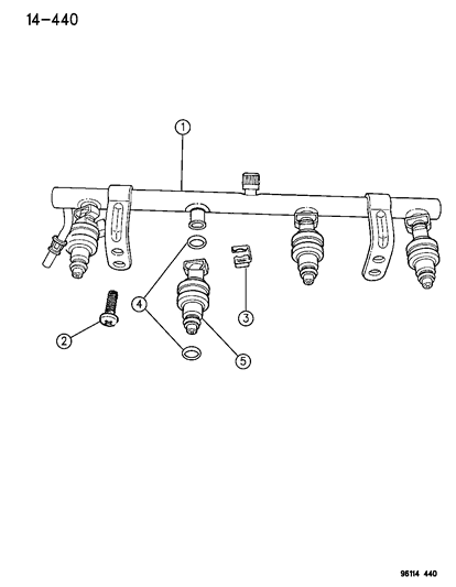 1996 Chrysler Cirrus Fuel Rail Diagram 1