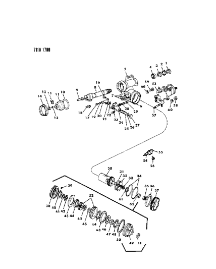 1987 Dodge Diplomat Gear - Power Steering Diagram