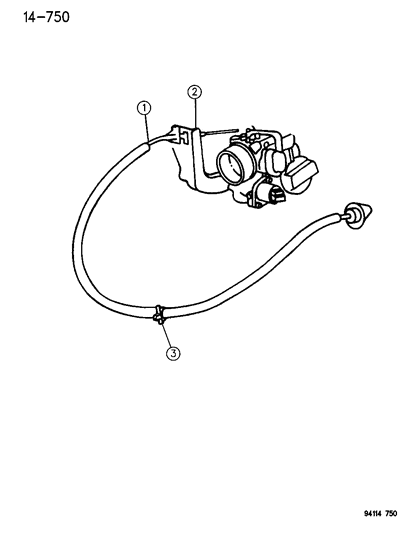 1994 Dodge Grand Caravan Throttle Control Diagram 3