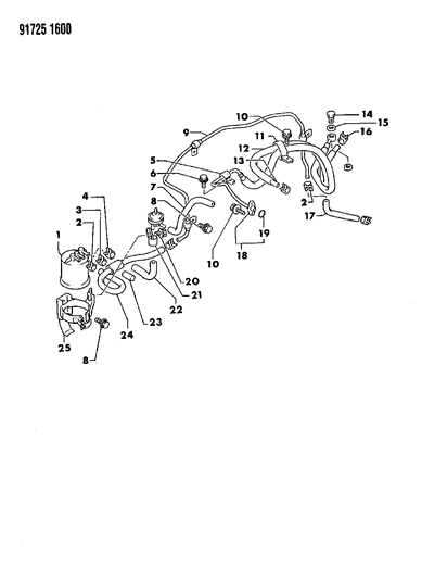 1991 Dodge Stealth Vapor Canister Diagram